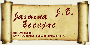 Jasmina Bečejac vizit kartica